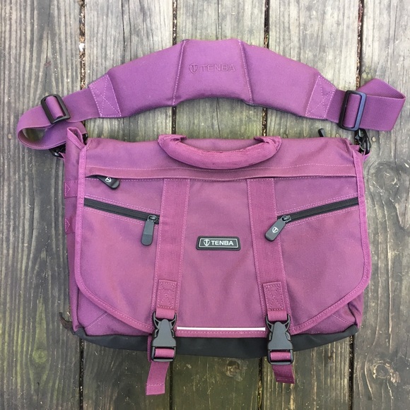 Tenba Handbags - Tenba Plum Messenger/Laptop/Camera Bag